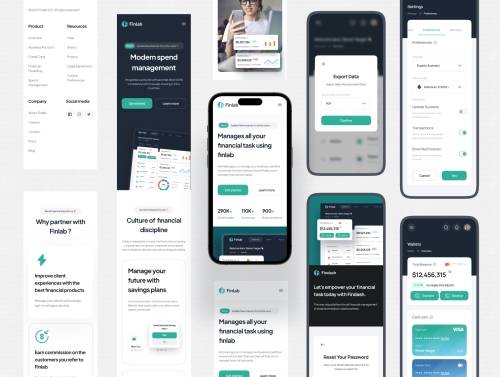 'Finlab - SaaS Finance Website UI Kit'