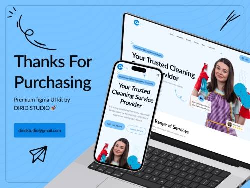 'Clean - Cleaning Service Website UI Kit'