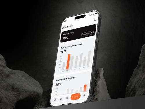 'OneHabit Tracker App UI Kit'