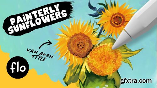 Artwithflo - Procreate Tutorial Van Gogh Sunflowers