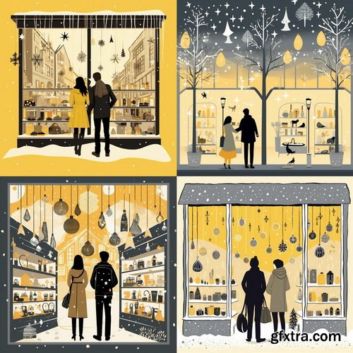 478 Midjourney Prompts for Winter Illustrations