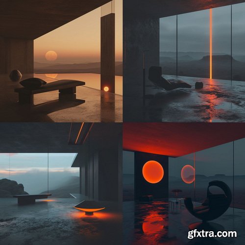 479 Midjourney Prompts for Minimal Sci-Fi