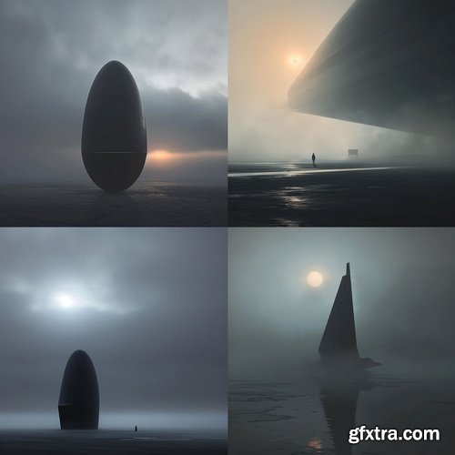 479 Midjourney Prompts for Minimal Sci-Fi