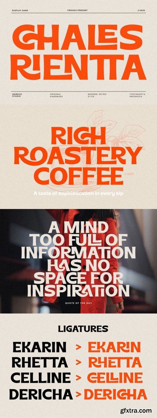 CreativeMarket - Chales Rientta – Retro Sans 291315991