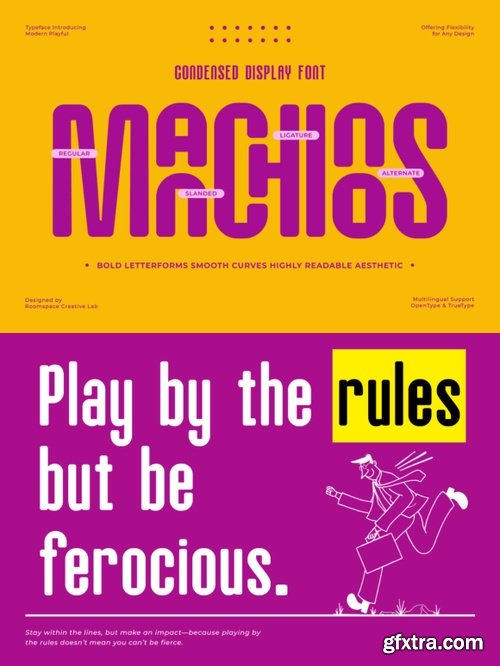 CreativeMarket - Manchinos - Condensed Rounded Font 291273221