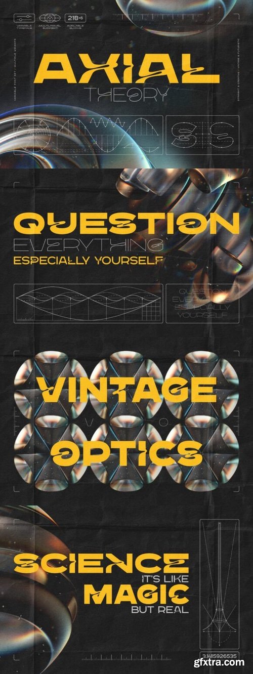 CreativeMarket - Axial Theory - Variable Font Set 291294525