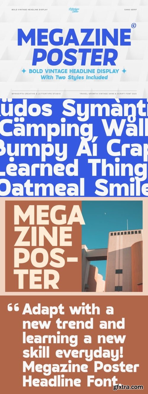 Megazine Poster Font
