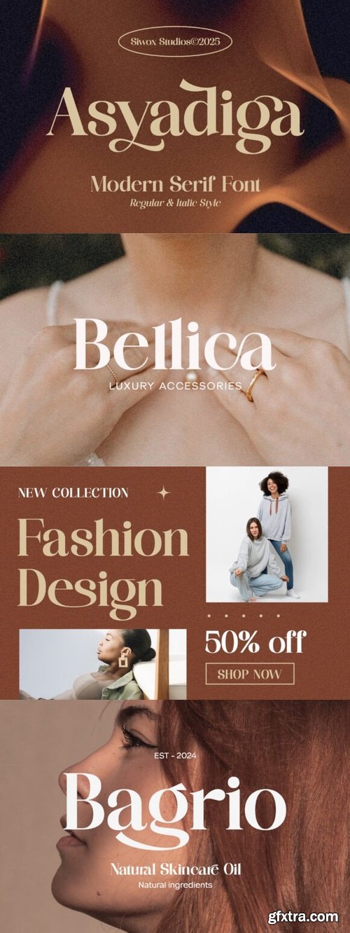 CreativeMarket - Asyadiga - Modern Serif Font 290935405