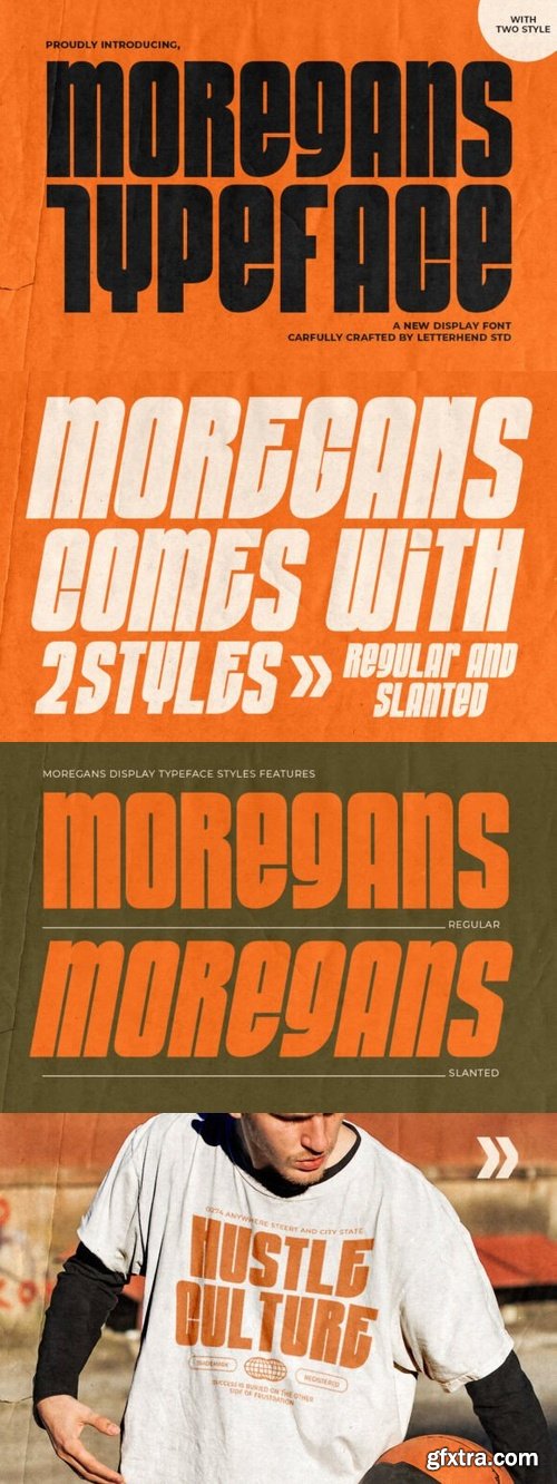 CreativeMarket - Moregans Typeface 291363452