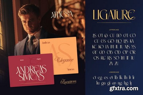 CreativeMarket - Athesa Luxurious Font