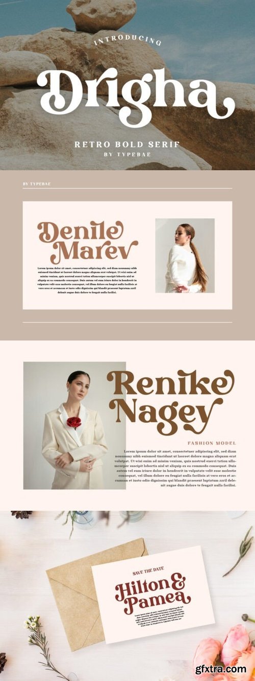 CreativeMarket - Drigha - Stylish Serif Font 291232444
