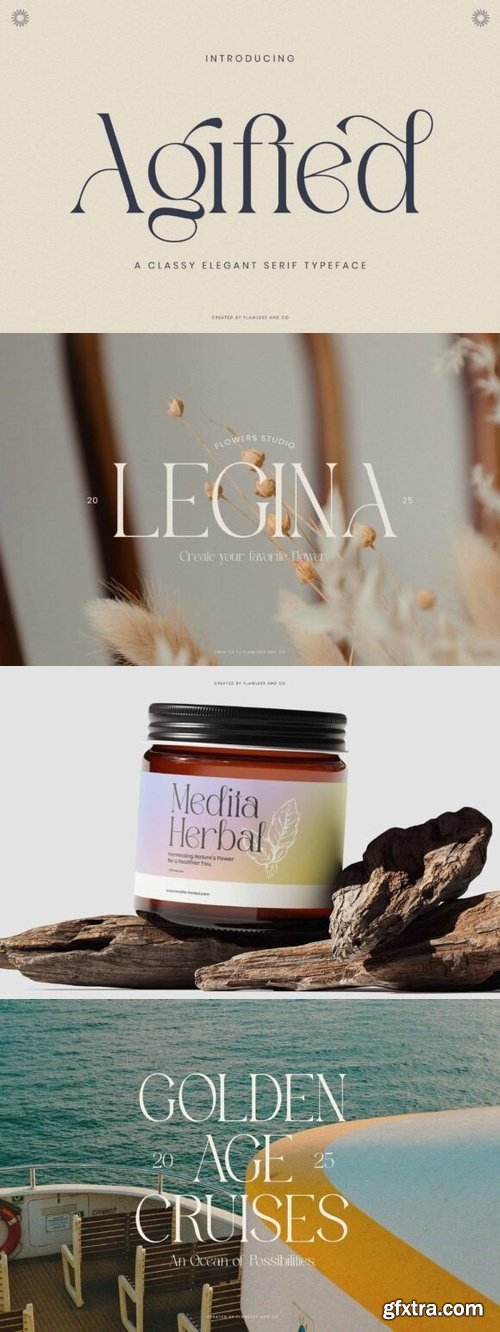 CreativeMarket - Agifted - Elegant Serif Font 291319469