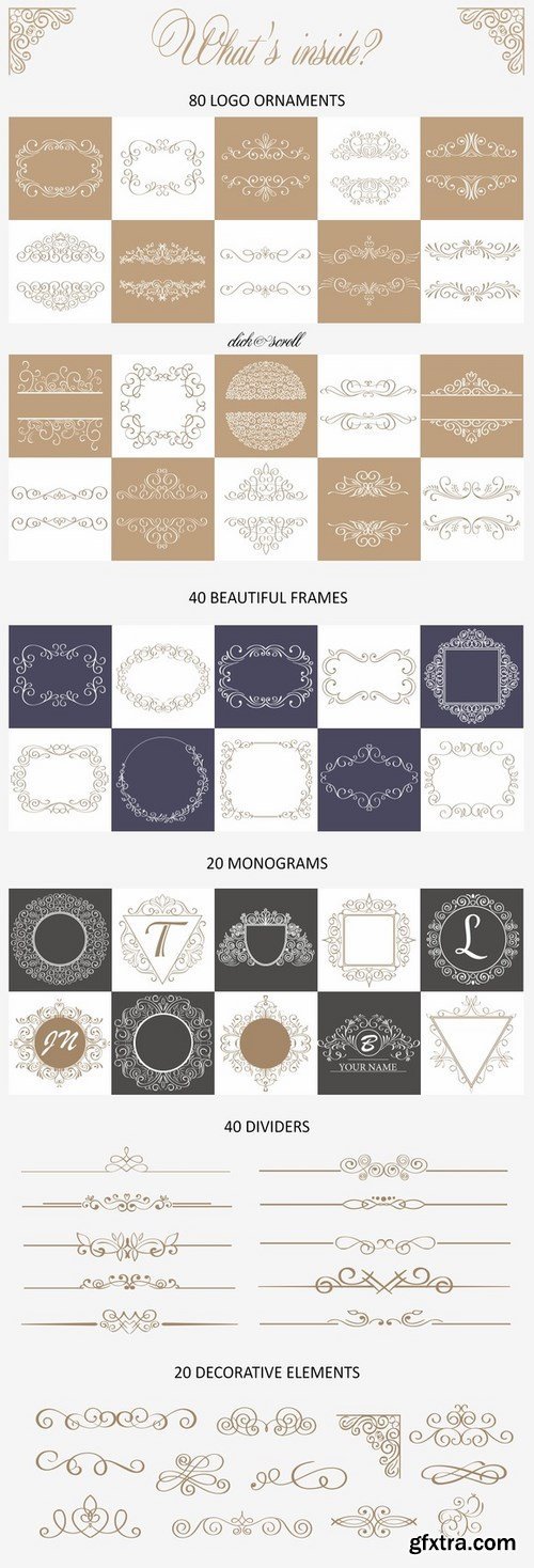 CM - Ornate Bundle. Branding identity 660651