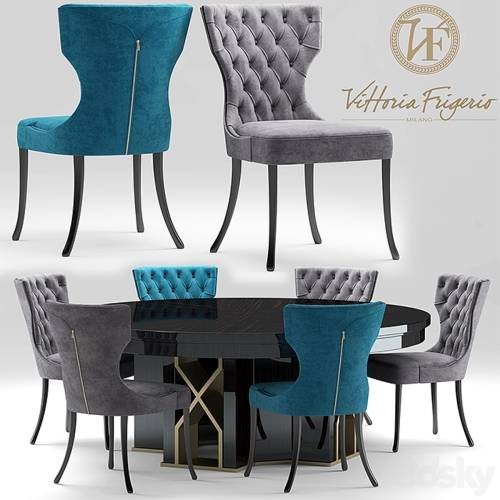 '3dsky Pro - Chair vittoria frigerio Adda Capitonne Grimaldi'