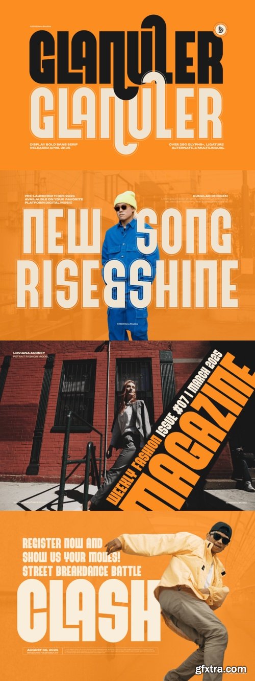 Glanuler | Display Bold Sans Serif