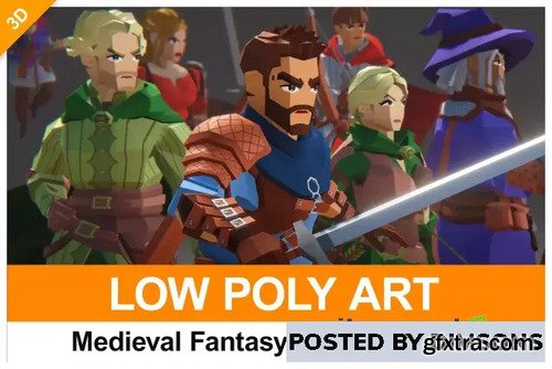 Low-Poly Medieval Fantasy Heroes - Basic Pack v1.2.1