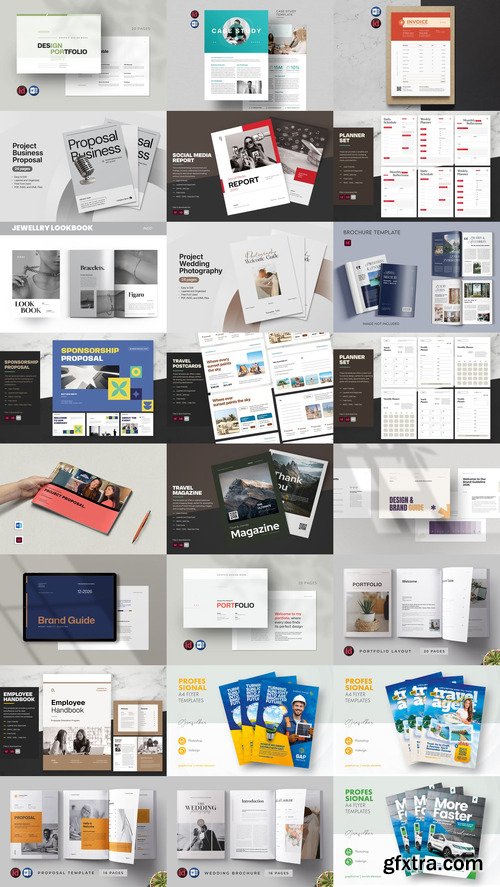 24 Indesign Templates Bundle 3 2025