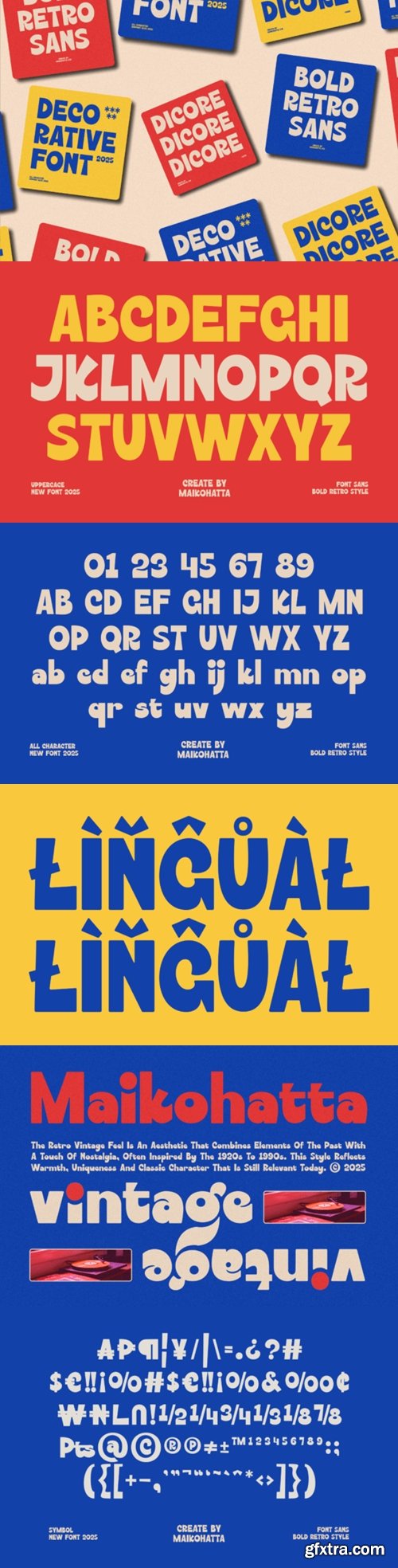 CreativeMarket - Dicore - Bold Sans retro Font