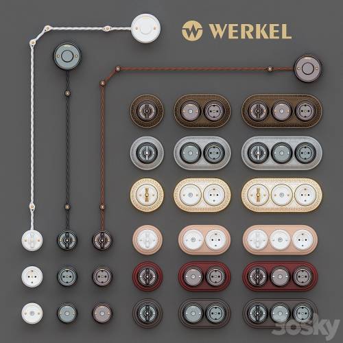 '3dsky Pro - Switches and sockets Werkel Retro'