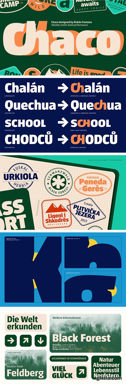 MyFonts - Chaco Font Family