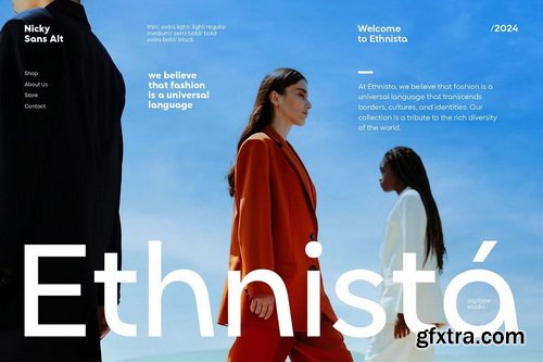 CreativeMarket - Nicky Sans Complete Family