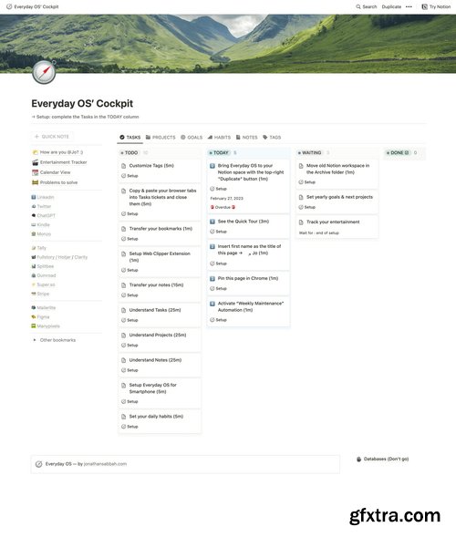 Craftwork Design - Everyday OS Notion Template