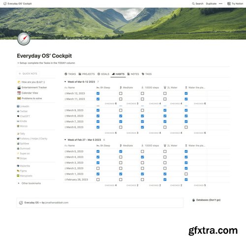 Craftwork Design - Everyday OS Notion Template