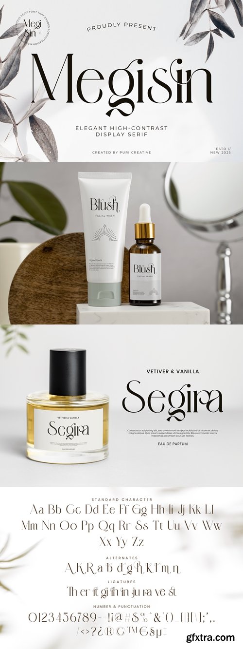 Megisin - Elegant Display Serif Font