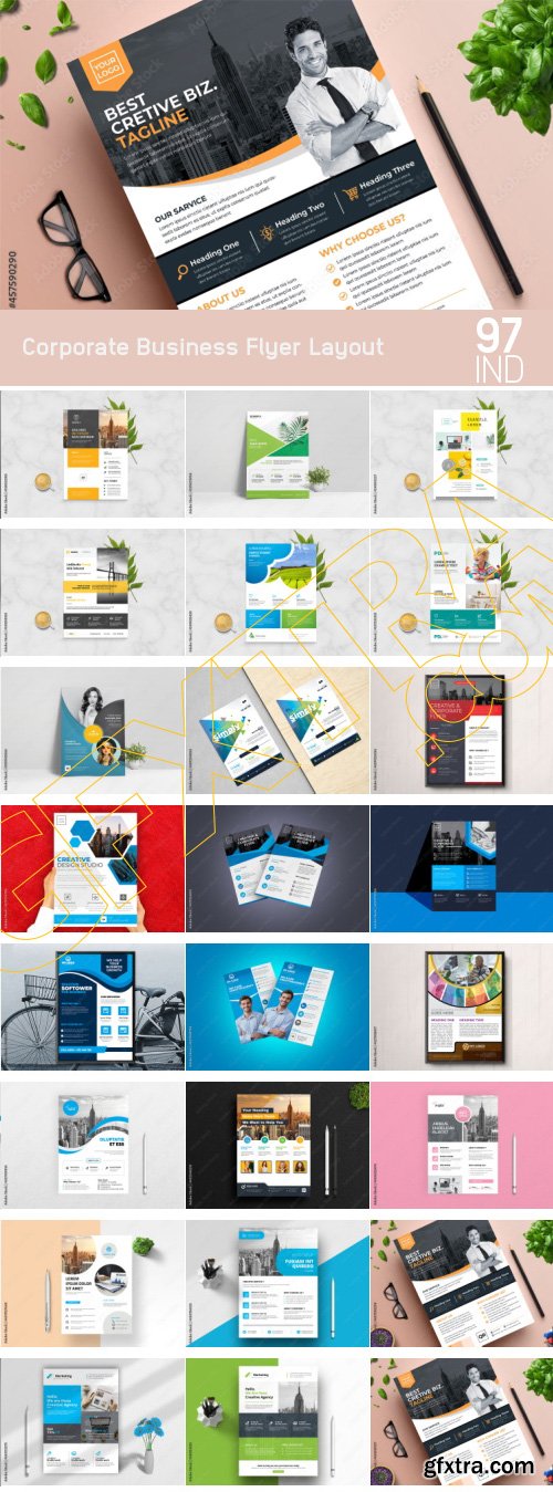 Corporate Business Flyer Layout 97xIND