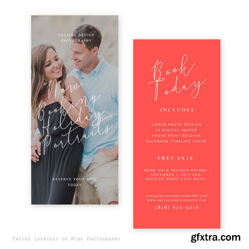 Squijoo - Marketing Tools - Rack Cards 4xPSDs