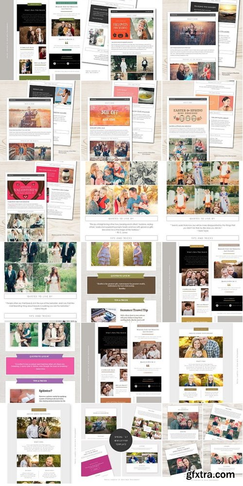 Squijoo - Marketing Tools - Newsletter Templates 20xPSDs