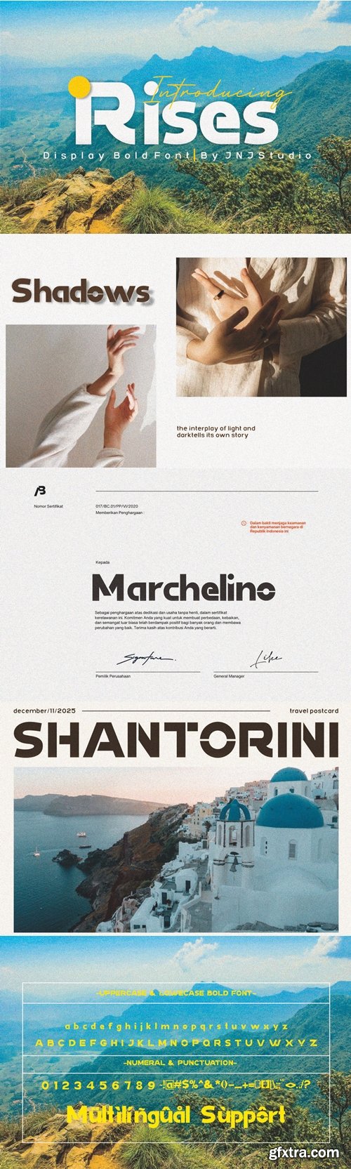 CreativeMarket - Rises Display Bold Font 291375643