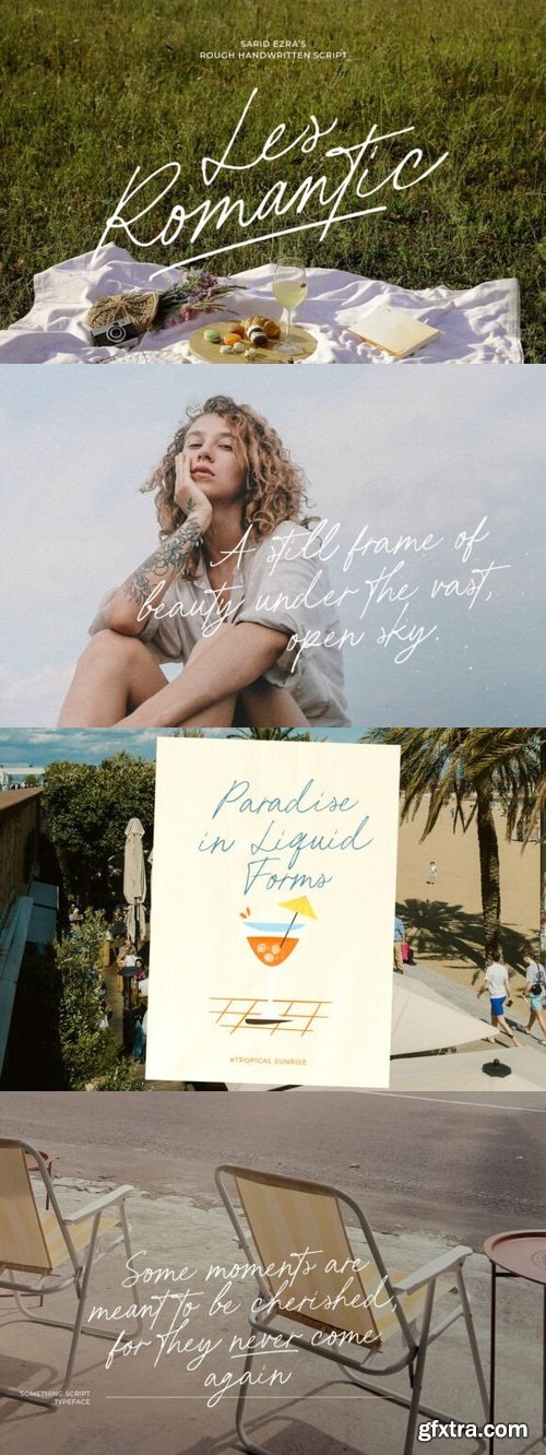 CreativeMarket - Les Romantic - Rough Handwritten 291314667