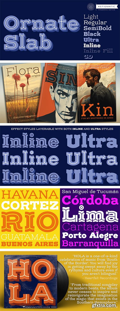 MyFonts - Ornate Slab AOE Font Family