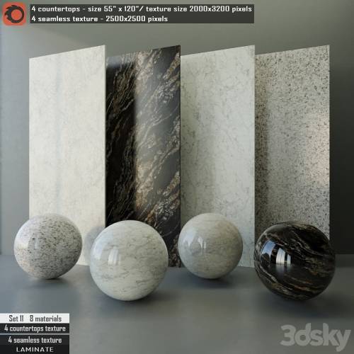 '3dsky Pro - Laminate countertops & Seamless texture Set 11'
