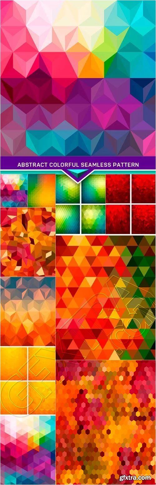 Abstract Colorful Seamless Pattern Background 10xEPS