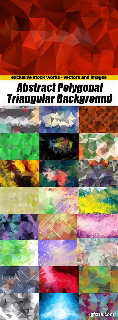 Abstract Polygonal Triangular Background #1, 25xEPS Abstract Polygonal Triangular Background #1, 25xEPS