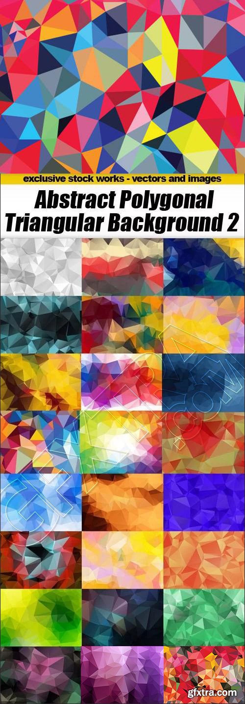 Abstract Polygonal Triangular Background #2, 25xEPS Abstract Polygonal Triangular Background #2, 25xEPS