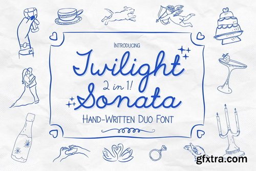 CreativeMarket - Twilight Sonata - Whimsical Font Duo