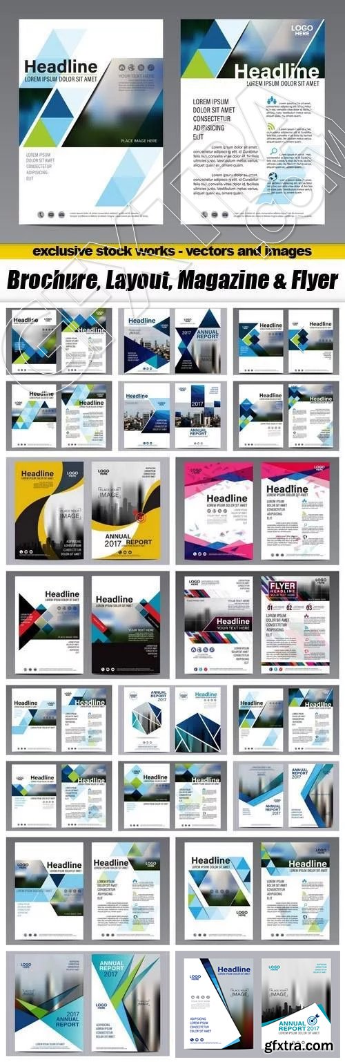 Brochure, Layout, Magazine & Flyer #1, 20xEPS Brochure, Layout, Magazine & Flyer #1, 20xEPS