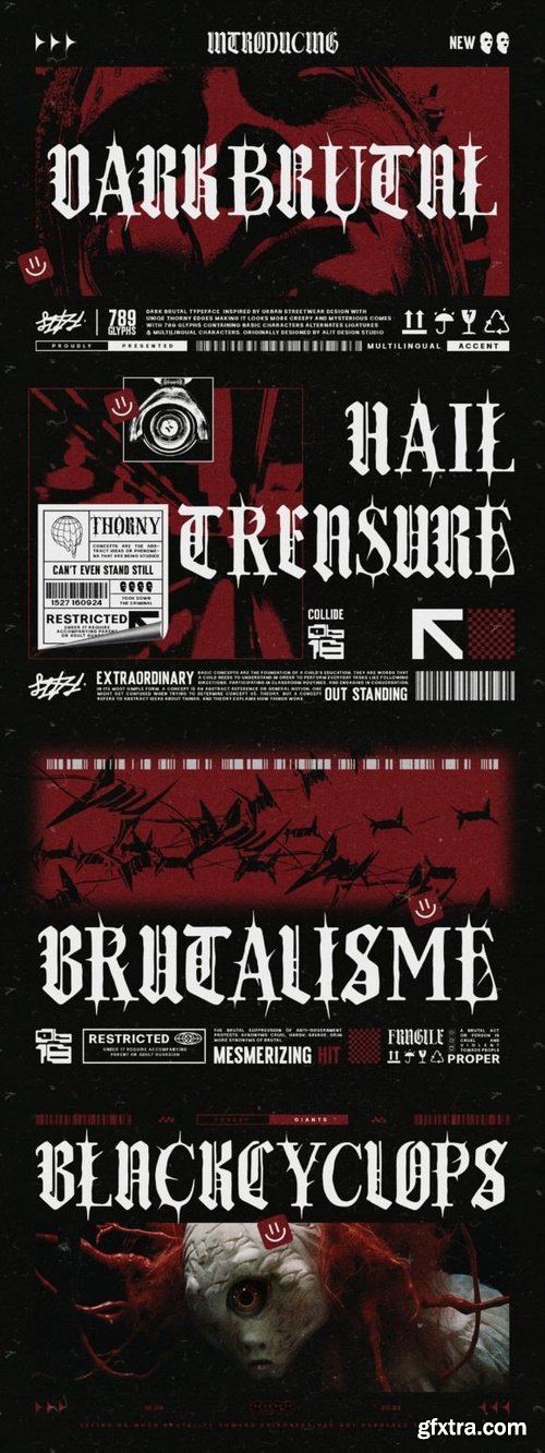 Dark Brutal Font