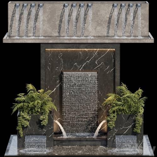 '3dsky Pro - Waterfall fountains cascade 04' '3dsky Pro - Waterfall fountains cascade 04'
