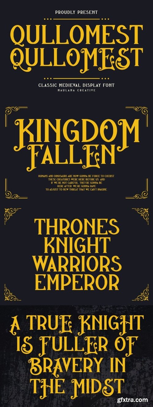 CreativeMarket - Qullomest Classic Medieval Display 291262642