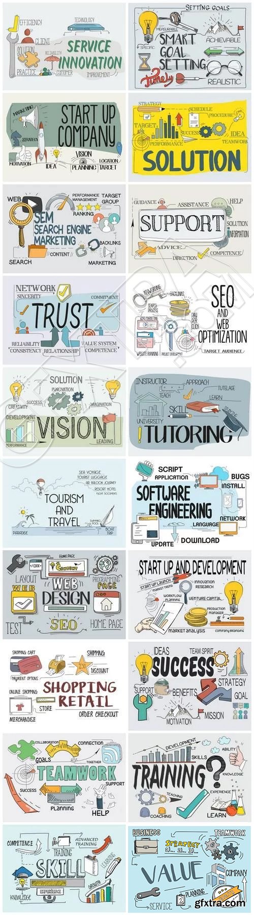 Business & Marketing Concept #2, 20xEPS Business & Marketing Concept #2, 20xEPS