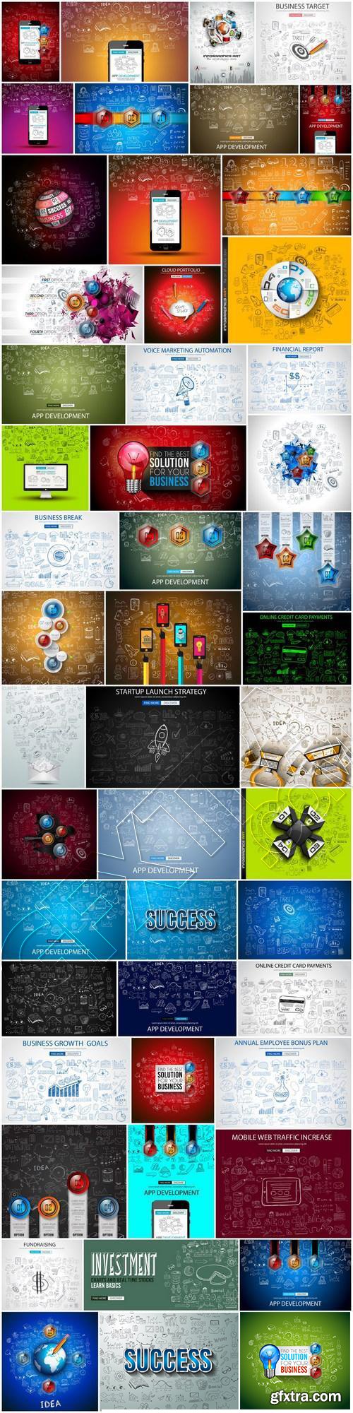 Business Concept With Doodle Design Style 50xEPS Business Concept With Doodle Design Style 50xEPS