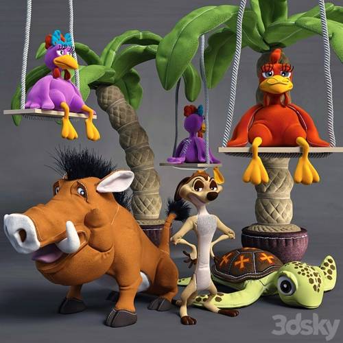 '3dsky Pro - Timon and Pumbaa'
