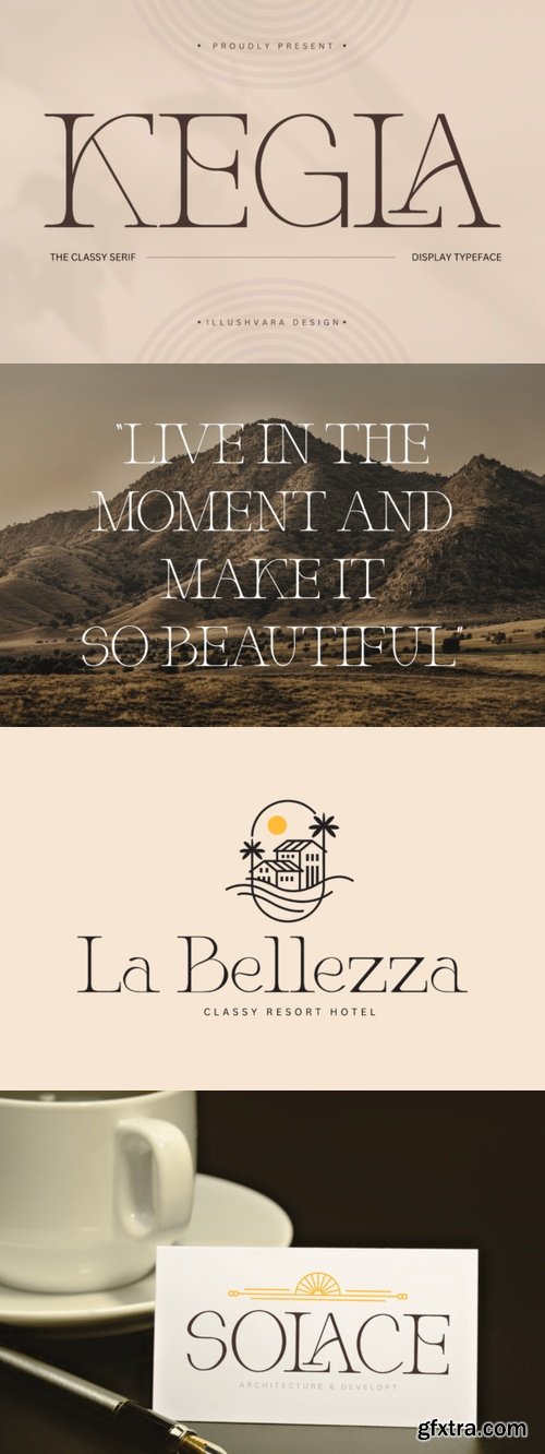 Kegla - Classy Serif Logo Font
