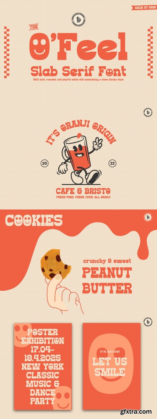 CreativeMarket - O_Feel | Slab Serif Font 291319413