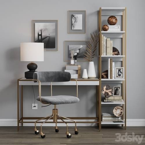 '3dsky Pro - Zane Office Workplace West Elm'