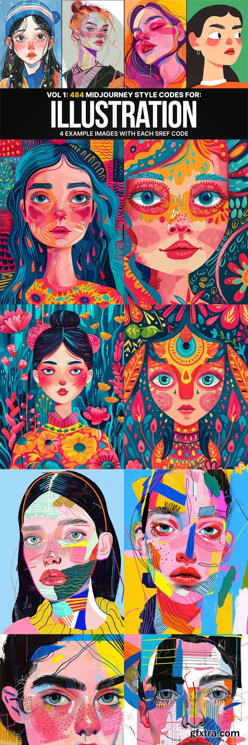 484 Midjourney Sref Codes For Illustration